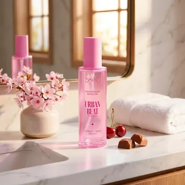 Spray Perfumado Skelt Urban Beat Fine Fragrance Blueberry Cereja e Pralin&ecirc; 100ml