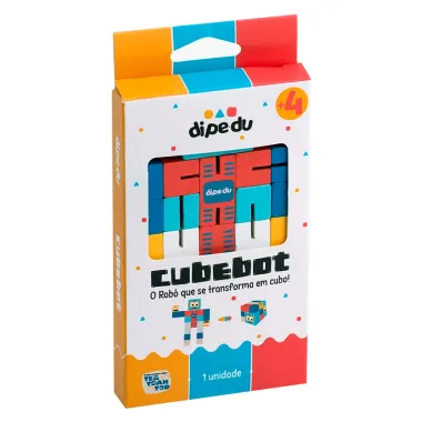Cubebot Dipe Du Rob&ocirc; Transform&aacute;vel em Cubo 4+ Anos 1 Unidade