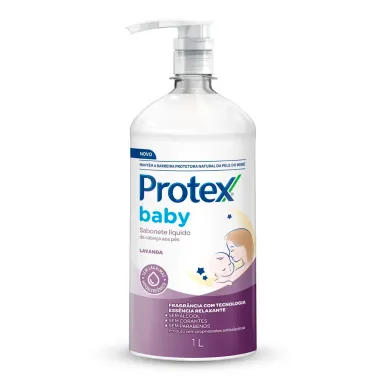 Sabonete L&iacute;quido Protex Baby da Cabe&ccedil;a aos P&eacute;s Lavanda 1L