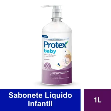 Sabonete L&iacute;quido Protex Baby da Cabe&ccedil;a aos P&eacute;s Lavanda 1L