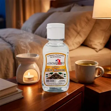 Limpador Perfumado de Ambientes Aromatec Ess&ecirc;ncia Ch&aacute; Branco 120ml