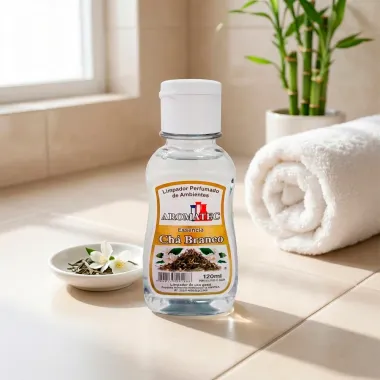Limpador Perfumado de Ambientes Aromatec Ess&ecirc;ncia Ch&aacute; Branco 120ml