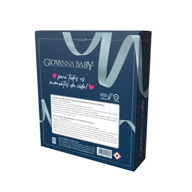 Kit Giovanna Baby Body Splash Blue 260ml + Sabonete em Barra Vegetal Blue 2 Unidades com 90g Cada