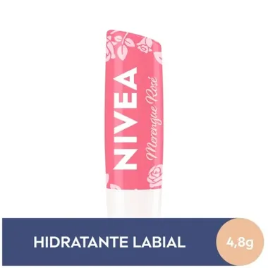 Hidratante Labial Nivea Bridgerton Merengue Ros&eacute; 24H de Hidrata&ccedil;&atilde;o 4,8g  Edi&ccedil;&atilde;o Limitada