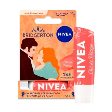 Hidratante Labial Nivea Bridgerton Pess&ecirc;go 24h de Hidrata&ccedil;&atilde;o 4,8Gg Edi&ccedil;&atilde;o Limitada