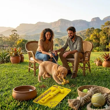 Mordedor para C&atilde;es Mi&oacute; Formato Martelo Amarelo 1 Unidade