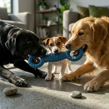 Brinquedo Veterin&aacute;rio Pet Mi&oacute; Halter Azul