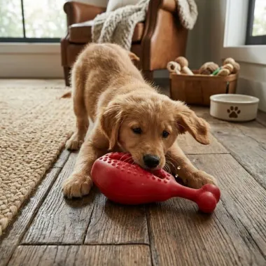 Brinquedo Veterin&aacute;rio Pet Mi&oacute; Coxa de Frango
