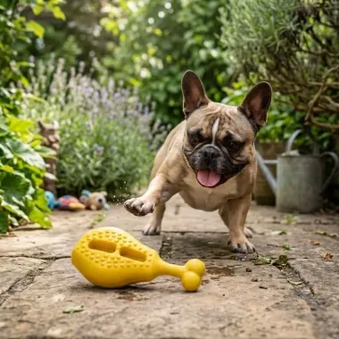 Brinquedo Veterin&aacute;rio Pet Mi&oacute; Coxa de Frango Vermelho ou Amarelo