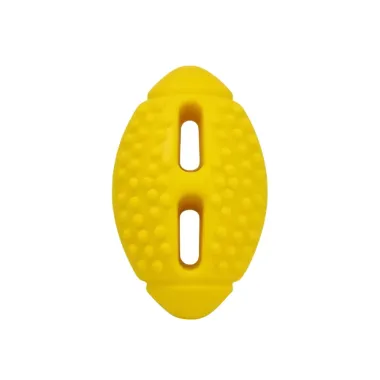 Mordedor para C&atilde;es Mi&oacute; Bola de Futebol com Textura Massageadora Amarelo 1 Unidade