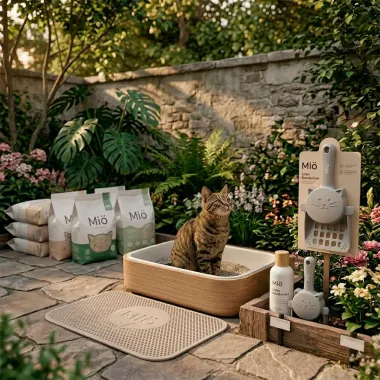 P&aacute; Higi&ecirc;nica Mi&oacute; para Gatos Prata Pl&aacute;stico 1 Unidade