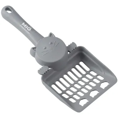 P&aacute; Higi&ecirc;nica Mi&oacute; para Gatos Prata Pl&aacute;stico 1 Unidade