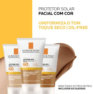 Protetor Solar Facial Anthelios XL-Protect Cor Clara FPS 60 Gel Creme 40g