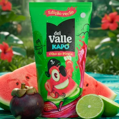 Suco Dell Valle Kapo Olho do Pirata Edi&ccedil;&atilde;o Limitada Ver&atilde;o 200ml