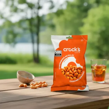 Castanha de Caju Premium Crock's Club Caramelizadas 40g