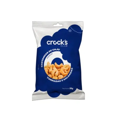Castanha de Caju Premium Crock's Club Torradas e Salgadas 50g