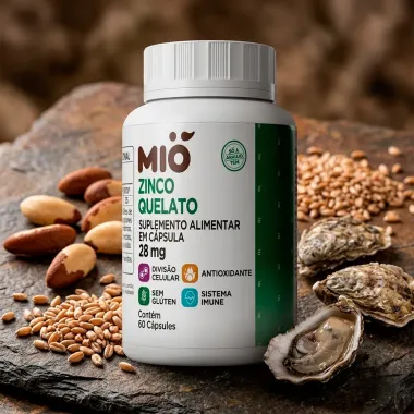 Zinco Quelato 28mg Mi&oacute; 60 C&aacute;psulas