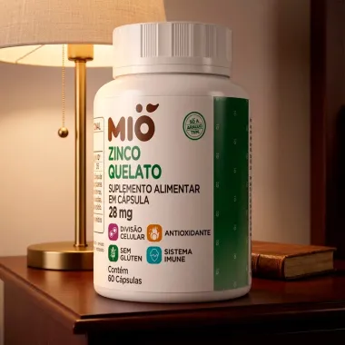 Zinco Quelato 28mg Mi&oacute; 60 C&aacute;psulas