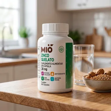 Zinco Quelato 28mg Mi&oacute; 60 C&aacute;psulas