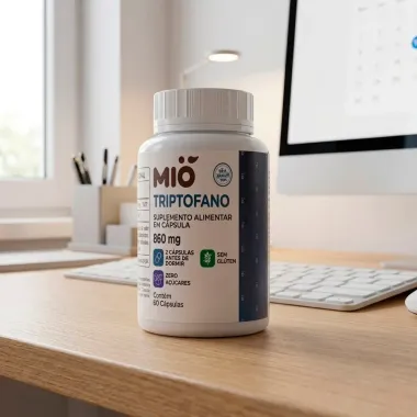 Triptofano 860mg Mi&oacute; com 60 C&aacute;psulas
