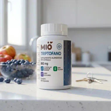 Triptofano 860mg Mi&oacute; com 60 C&aacute;psulas