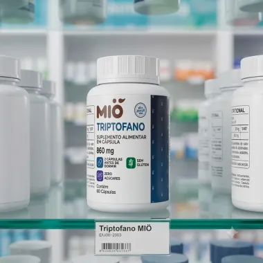 Triptofano 860mg Mi&oacute; com 60 C&aacute;psulas