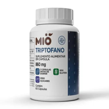 Triptofano 860mg Mi&oacute; com 60 C&aacute;psulas