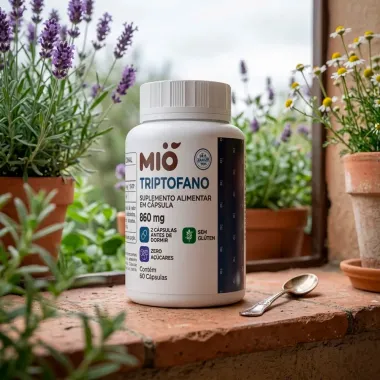 Triptofano 860mg Mi&oacute; com 60 C&aacute;psulas