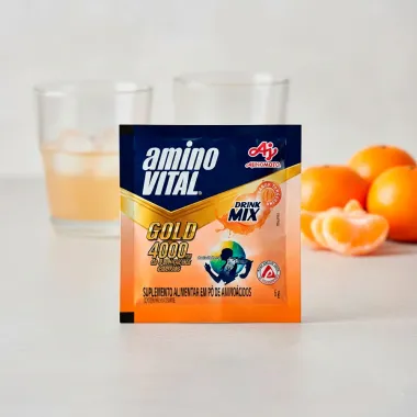 Amino Vital Gold 4000mg Drink Mix Sabor Tangerina 6g