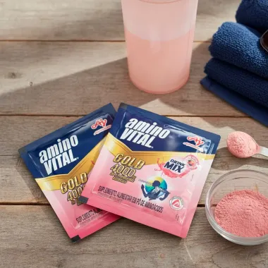 Amino Vital Gold 4000mg Drink Mix Sabor Frutas Vermelhas 6g