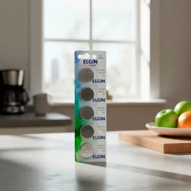 Bateria Elgin Energy Lithium CR2450 3V com 5 Unidades
