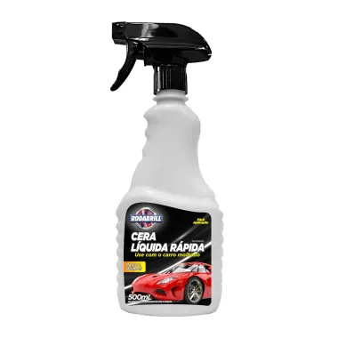 Cera L&iacute;quida R&aacute;pida Rodabrill Automotiva Spray 500ml
