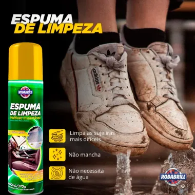 Espuma de Limpeza Rodabrill Multiuso Instant&acirc;nea Spray 400ml