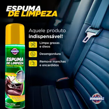 Espuma de Limpeza Rodabrill Multiuso Instant&acirc;nea Spray 400ml