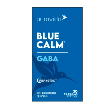 Blue Calm Puravida Gaba com 30 Capsulas Softgel
