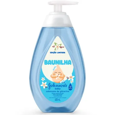Sabonete L&iacute;quido de Glicerina Johnson's Baby Baunilha Edi&ccedil;&atilde;o Limitada 400ml