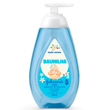 Sabonete L&iacute;quido de Glicerina Johnson's Baby Baunilha Edi&ccedil;&atilde;o Limitada 200ml