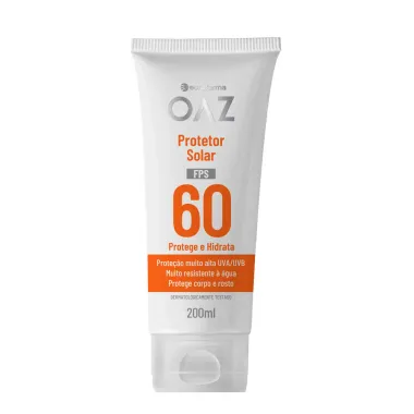 Protetor Solar OAZ FPS  60 Protege e Hidrata 200ml