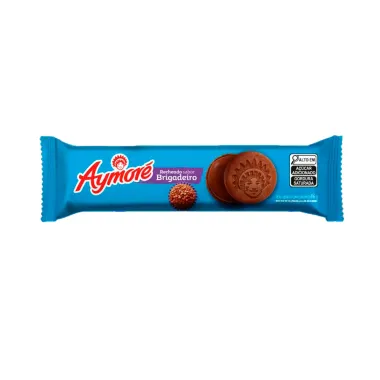 Biscoito Aymor&eacute; Recheio Brigadeiro 86g