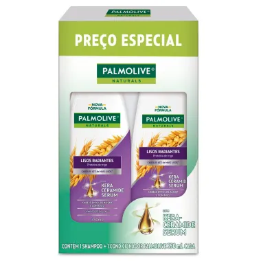 Shampoo Palmolive Naturals Lisos Radiantes 350ml + Condicionador 350ml