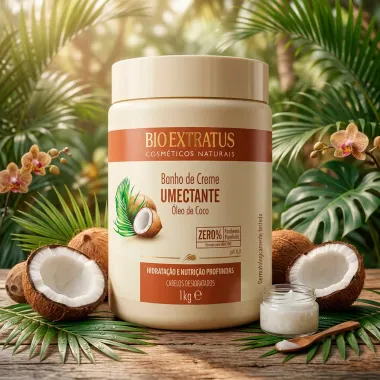 Banho de Creme Bio Extratus Umectante &Oacute;leo de Coco Hidrata&ccedil;&atilde;o e Nutri&ccedil;&atilde;o Profundas 1Kg