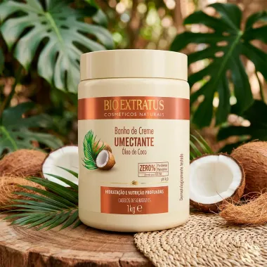 Banho de Creme Bio Extratus Umectante &Oacute;leo de Coco Hidrata&ccedil;&atilde;o e Nutri&ccedil;&atilde;o Profundas 1Kg