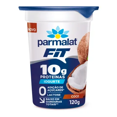 Iogurte Parmalat Fit 10g Prote&iacute;nas Sabor Coco 120g