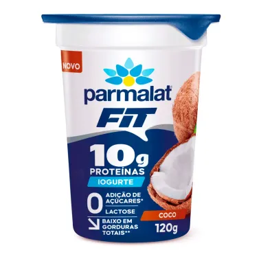Iogurte Parmalat Fit 10g Prote&iacute;nas Sabor Coco 120g