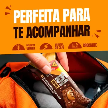 Barra de Prote&iacute;na 3 Cora&ccedil;&otilde;es 15g Prote&iacute;na Cappuccino Classic 50g