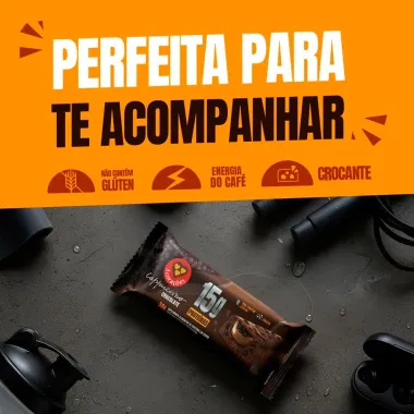 Barra de Proteina 3 Cora&ccedil;&otilde;es 15g Prote&iacute;na Cappuccino Chocolate 50g