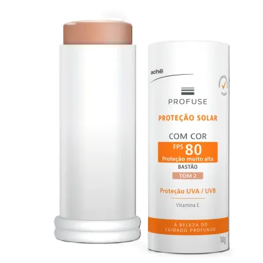 Protetor Solar com Cor Profuse Bast&atilde;o Fps 80 Tom 2 14g