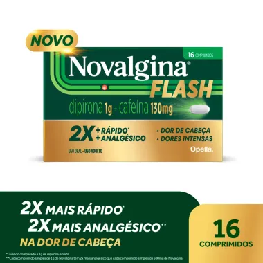 Novalgina Flash com 16 Comprimidos