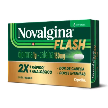 Novalgina Flash com 8 Comprimidos