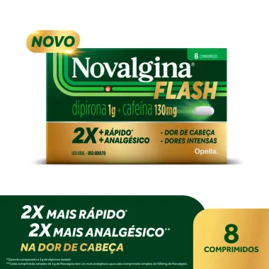 Novalgina Flash com 8 Comprimidos